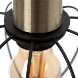 Loftslampe Sort Gylden Metal 16 x 16 x 30 cm #4