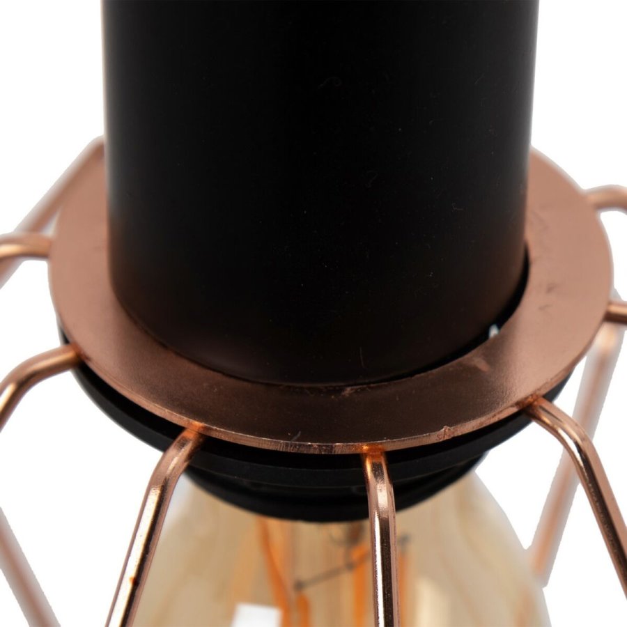 Loftslampe Sort Metal Kobber  15 cm 15 x 15 x 30 cm #5
