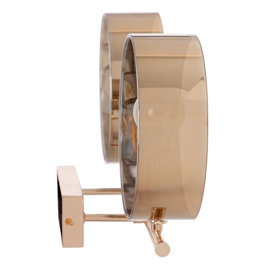 Vglampe 50 x 14 x 41,6 cm Krystal Gylden Metal #5