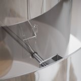 Loftslampe 28 x 28 x 120 cm Krystal Metal Slv  28 cm #4