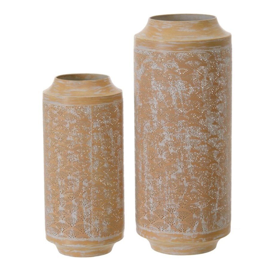 Lyseholder 26,5 x 26,5 x 65,5 cm Natur Metal #2