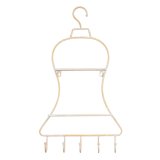 Hylder 39,5 x 10,5 x 70 cm Natur Metal Hvid #1