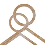 Hylder 43 x 13 x 84 cm Natur Metal Hvid #6