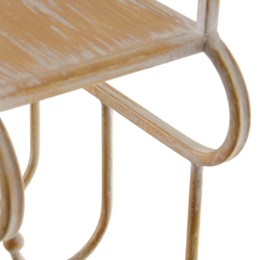 Hylder 43 x 13 x 84 cm Natur Metal Hvid #5