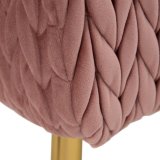 Stol 111 x 44 x 41,5 cm Syntetisk stof Pink Metal #17