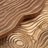 St med 3 borde Sort Kobber 60 x 60 x 56 cm (3 enheder) #6