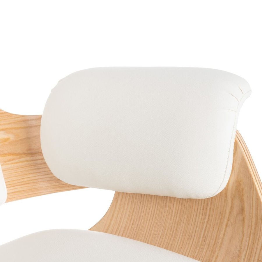 Lnestol Hvid Natur 68 x 62 x 85 cm #6