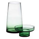 Lyseholder 16,5 x 16,5 x 28,5 cm Gr�n Glas #3