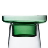 Lyseholder 16,5 x 16,5 x 28,5 cm Gr�n Glas #5