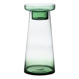 Lyseholder 16,5 x 16,5 x 35 cm Gr�n Glas #1