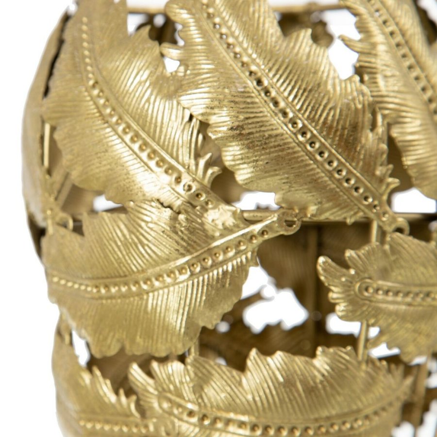 Lyseholder Gylden Jern 13,5 x 13,5 cm #2