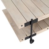 Sofabord Sort Natur 130 x 64 x 48 cm #3