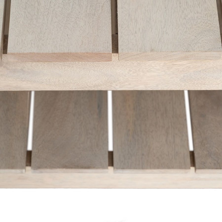 Sofabord Sort Natur 130 x 64 x 48 cm #5