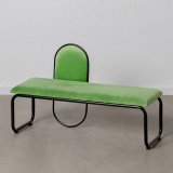 Stol 110 x 40 x 68 cm Syntetisk stof Metal Grn #1