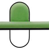 Stol 110 x 40 x 68 cm Syntetisk stof Metal Grn #17