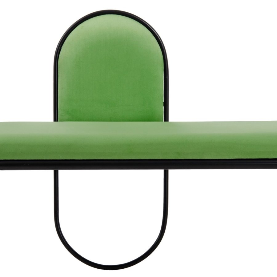 Stol 110 x 40 x 68 cm Syntetisk stof Metal Grn #17
