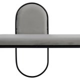 Stol 110 x 40 x 68 cm Syntetisk stof Gr Metal #17