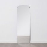 Vgspejl 50 x 2,5 x 150 cm Sort Metal #25