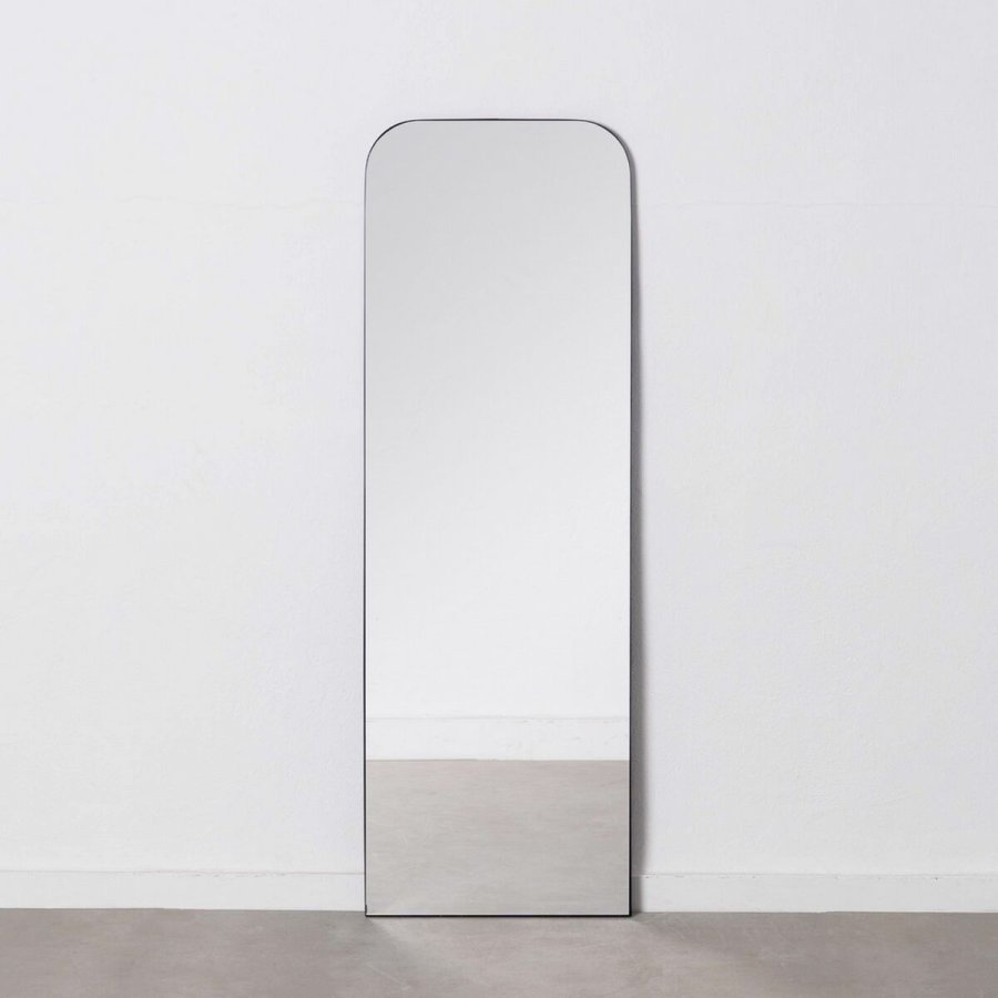 Vgspejl 50 x 2,5 x 150 cm Sort Metal #25