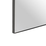 Vgspejl 50 x 2,5 x 150 cm Sort Metal #13