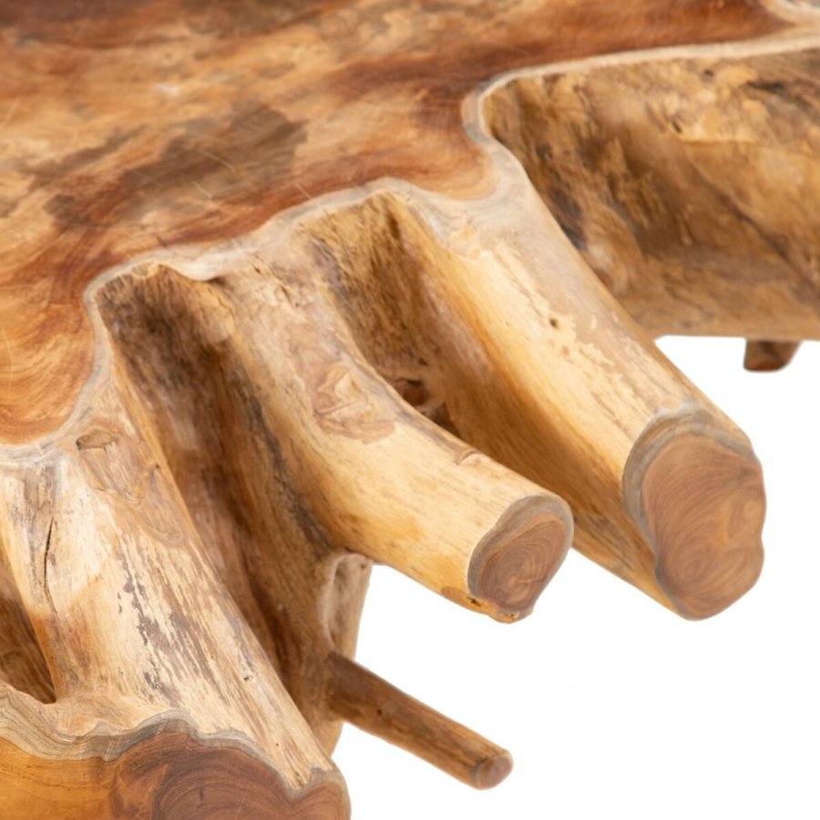 Sofabord Sort Natur 80 x 80 x 45 cm #3