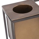 Hylder 36 x 12 x 36 cm Sort Gylden Metal #3