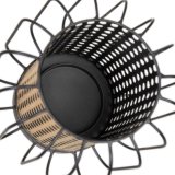 Lyseholder 18,5 x 18,5 x 16,5 cm Natur Sort Metal #2