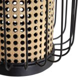 Lyseholder 21,5 x 21,5 x 19 cm Natur Sort Metal #4