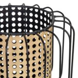 Lyseholder 21,5 x 21,5 x 19 cm Natur Sort Metal #2