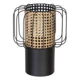 Lyseholder 23 x 23 x 28 cm Natur Sort Metal #1