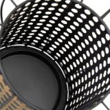 Lyseholder 23 x 23 x 28 cm Natur Sort Metal #2