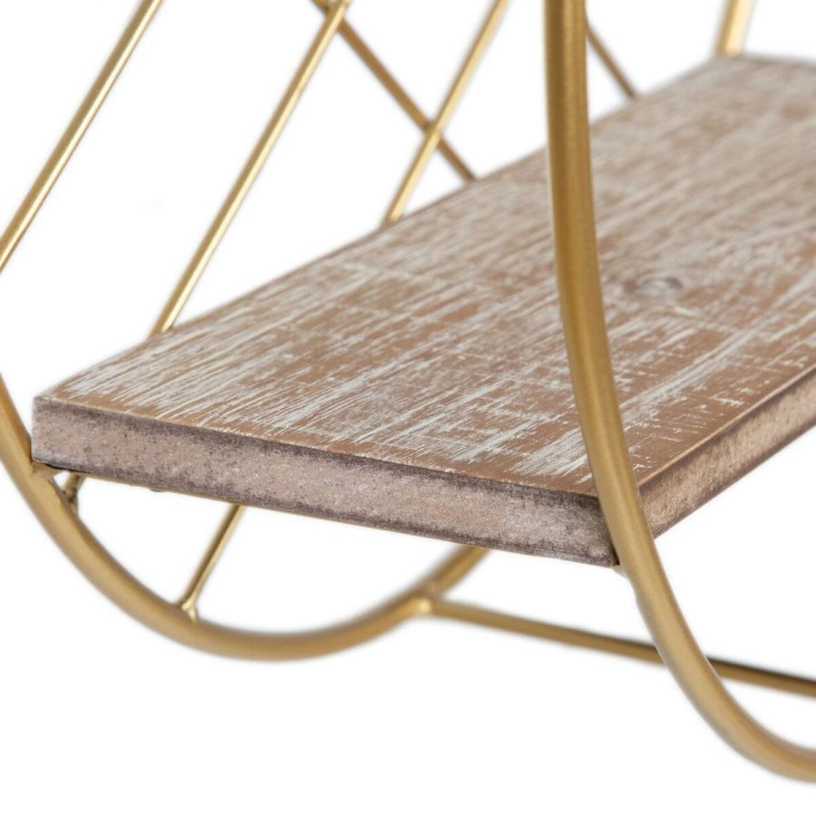 Hylder Natur Gylden Metal Tr 43 x 13 x 43 cm #3