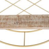 Hylder 51 x 14 x 51 cm Natur Gylden Metal Tr #6