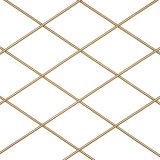 Hylder 51 x 14 x 51 cm Natur Gylden Metal Tr #5