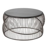 Sofabord Sort Slvfarvet 90 x 90 x 48 cm #1