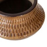 Vase Brun Keramik 15 x 15 x 9 cm #3