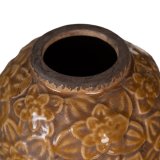 Vase Brun Keramik 16,5 x 16,5 x 16 cm #2
