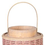 Laantarn 20,5 x 20,5 x 29 cm Lyseholder Brun Naturlig fiber #3