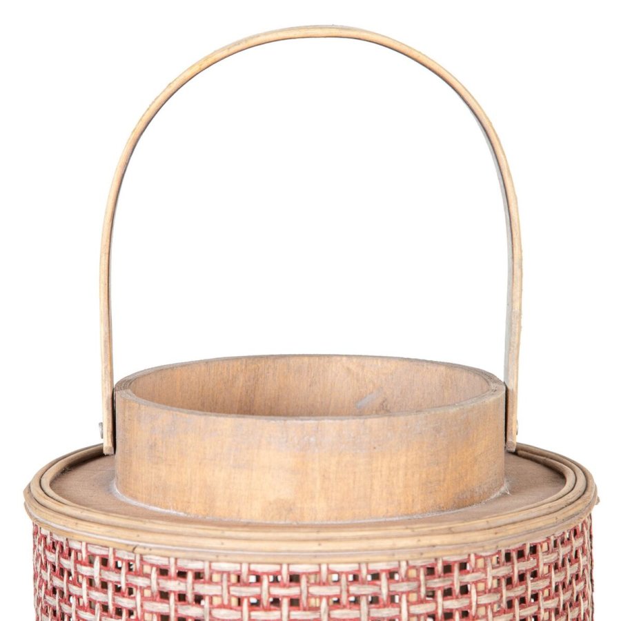 Laantarn 20,5 x 20,5 x 29 cm Lyseholder Brun Naturlig fiber #3