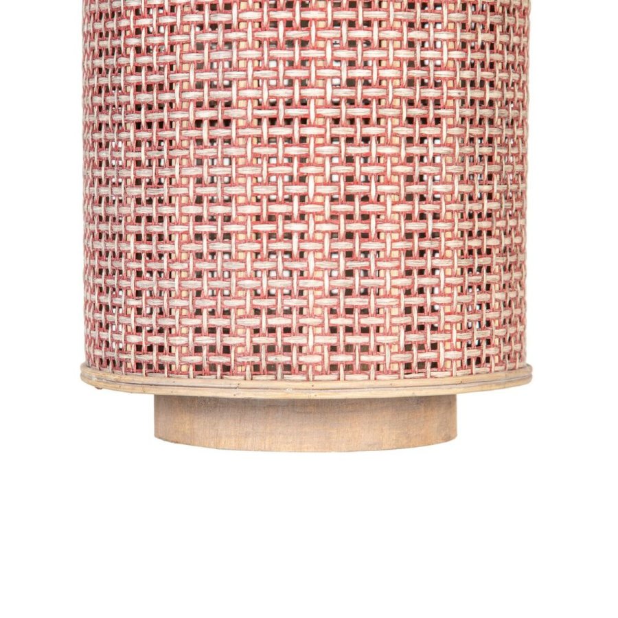 Laantarn 20,5 x 20,5 x 29 cm Lyseholder Brun Naturlig fiber #6