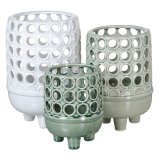 Vase 12,5 x 12,5 x 15,5 cm Keramik Grn #5