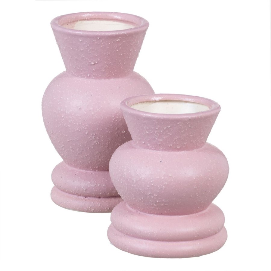 Vase Pink Keramik 10,5 x 10,5 x 13 cm #2
