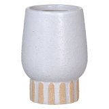 Vase Hvid Keramik 12,5 x 12,5 x 18 cm #1