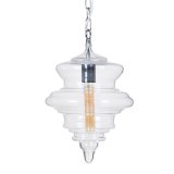 Loftslampe Slvfarvet Metal Krystal 40 W 220-240 V 28 x 28 x 36 cm Moderne #1