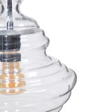 Loftslampe 28 x 28 x 36 cm Krystal Metal Slv #5