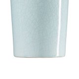 Vase 13 x 13 x 33 cm Keramik Turkisbl #2