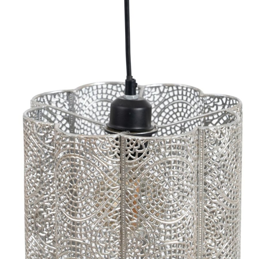 Loftslampe 24 x 24 x 30,5 cm Metal Slv #6