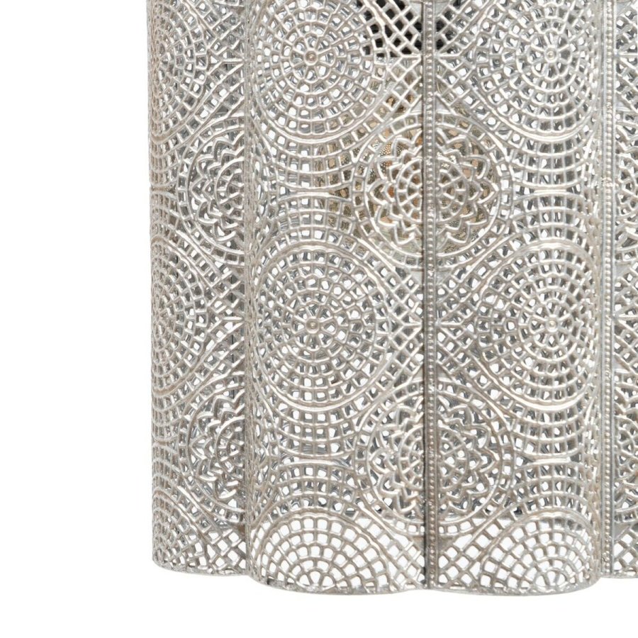 Loftslampe 24 x 24 x 30,5 cm Metal Slv #4