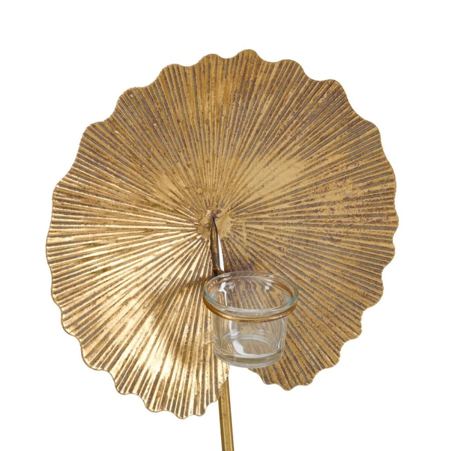 Lyseholder 25 x 14 x 42 cm Gylden Metal #3