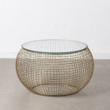 Sofabord 74 x 74 x 44 cm Krystal Jern #1